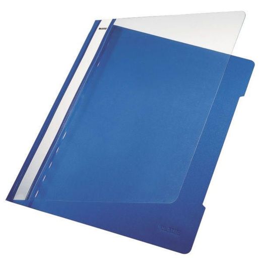 Leitz 4191 Schnellhefter - A4, langes Beschriftungsfeld, PVC, blau