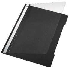 Leitz 4191 Schnellhefter - A4, langes Beschriftungsfeld, PVC, schwarz