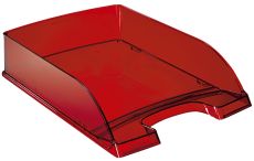 Leitz 5226 Briefkorb Transparent Plus, A4, Polystyrol, rot