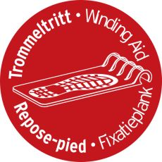 brennenstuhl Trommeltritt für Kabeltrommel mit Trommel Ø 240/290mm (Gestell Ø 18mm)