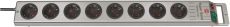 brennenstuhl Super-Solid Line Steckdosenleiste 8-fach silber 2,5m H05VV-F 3G1,5