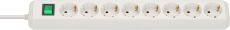 brennenstuhl Eco-Line Steckdosenleiste mit Schalter 8-fach weiß 3m H05VV-F 3G1,5