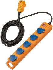 Brennenstuhl 1159900805 Super-Solid SL 554 DE FI IP54 Steckdosenverteiler 5-fach 5m H07RN-F 3G1,5