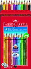 FABER-CASTELL Dreikant-Buntstifte Jumbo GRIP, 12er Etui