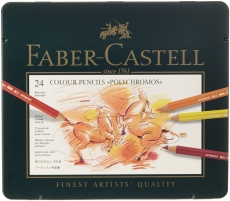 FABER-CASTELL Buntstifte POLYCHROMOS, 24er Metalletui