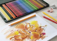 FABER-CASTELL 110036 Buntstifte POLYCHROMOS, 36er Metalletui - Hochwertige Pigmente von unübertroffener Lichtbeständigkeit und Farbbrillanz