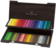 FABER-CASTELL Buntstifte POLYCHROMOS, 120er Holzkoffer