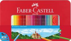 FABER-CASTELL Hexagonal-Buntstifte CASTLE, 60er Metalletui