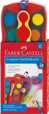 FABER-CASTELL Deckfarbkasten CONNECTOR, 24 Farben