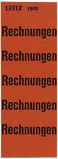 Leitz 1502 Inhaltsschild Rechnungen, selbstklebend, 100 Stück, rot