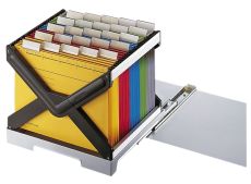 Leitz 2398 Ausziehboden für Hängekorb oder zwei Boxen, lichtgrau