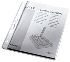 Leitz 4705 Prospekthülle Premium, A5, PP, genarbt, dokumentenecht, farblos
