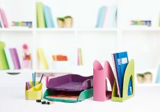 HAN Schreibtischköcher Re-X-LOOP – say yes to 100% recycled, modernes, junges Design für alle Schreibtischutensilien, rosa, 17238-956