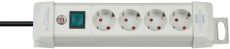 brennenstuhl Premium-Line Steckdosenleiste 4-fach lichtgrau 1,8m H05VV-F 3G1,5