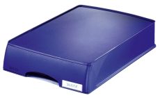 Leitz 5210 Briefkorb Plus mit Schublade, A4, Polystyrol, blau