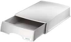 Leitz 5210 Briefkorb Plus mit Schublade, A4, Polystyrol, grau