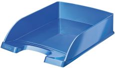 Leitz 5226 Briefkorb Plus WOW - A4, Polystyrol, blau metallic