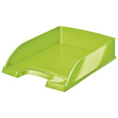 Leitz 5226 Briefkorb Plus WOW - A4, Polystyrol, grün metallic