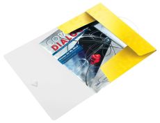 Leitz 4599 Eckspannermappe WOW - A4, PP, gelb metallic