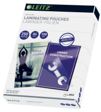Leitz 16935 Folientasche 250 Micron für A4 100 Stück