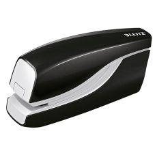 Leitz 5566 Elektrisches Heftgerät WOW - 10 Blatt, schwarz metallic