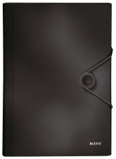 Leitz 4579 Fächermappe Solid - 6 Fächer, A4, 250 Blatt, PP, schwarz