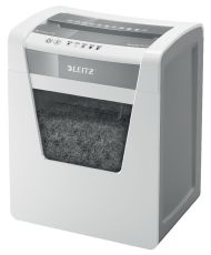 Leitz Aktenvernichter IQ Office - Mikro-Partikelschnitt P5, 10 Blatt, weiß