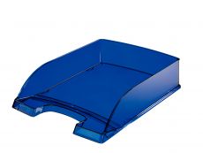 LEITZ Briefablage Plus Transparent, DIN A4, dunkelblau-