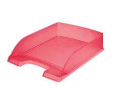 LEITZ Briefablage Plus Standard, A4, Polystyrol, rot frost