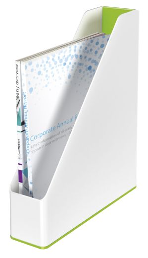 LEITZ Stehsammler WOW Duo Colour, DIN A4, Polystyrol, grün