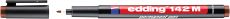 Permanent Pen edding 142 M, 1 mm, braun