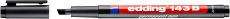Permanent Pen edding 143 B, 1-3 mm, schwarz