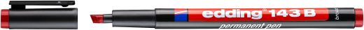 Permanent Pen edding 143 B, 1-3 mm, rot