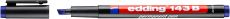 Permanent Pen edding 143 B, 1-3 mm, blau