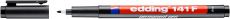 Permanent Pen edding 141 F, 0,6 mm, Schwarz