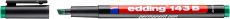 Permanent Pen edding 143 B, 1-3 mm, grün