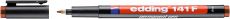 Permanent Pen edding 141 F, 0,6 mm, braun