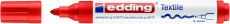 Textilmarker edding 4500 creative, Rundspitze, 2-3 mm, rot