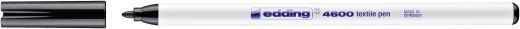 Textilpen edding 4600, Rundspitze, 1 mm, schwarz