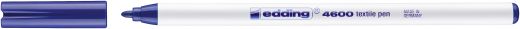 Textilpen edding 4600, Rundspitze, 1 mm, blau