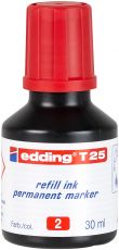 Nachfülltinte edding T 25, f.edding Permanentm., 30 ml, rot