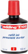 Nachfülltinte edding T 100, f.edding Perm.m., 100 ml, rot