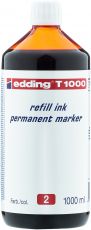 Nachfülltinte edding T 1000, f.edding Perm.m.,1000 ml, rot