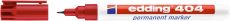 Permanentmarker edding 404, 0,75 mm, rot