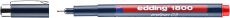 Faserzeichner edding 1800 profipen 0.5, ca. 0,5 mm, rot