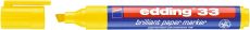 Pigmentmarker edding 33 brilliant paper marker, 1 - 5 mm, gelb
