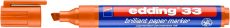 Pigmentmarker edding 33 brilliant paper marker, 1 - 5 mm, orange