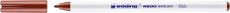 Textilpen edding 4600, Rundspitze, 1 mm, braun