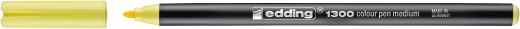 Fasermaler edding 1300 color pen, ca. 2 mm, zitronengelb