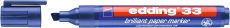 Pigmentmarker edding 33 brilliant paper marker, nachfüllbar, 1 - 5 mm, blau